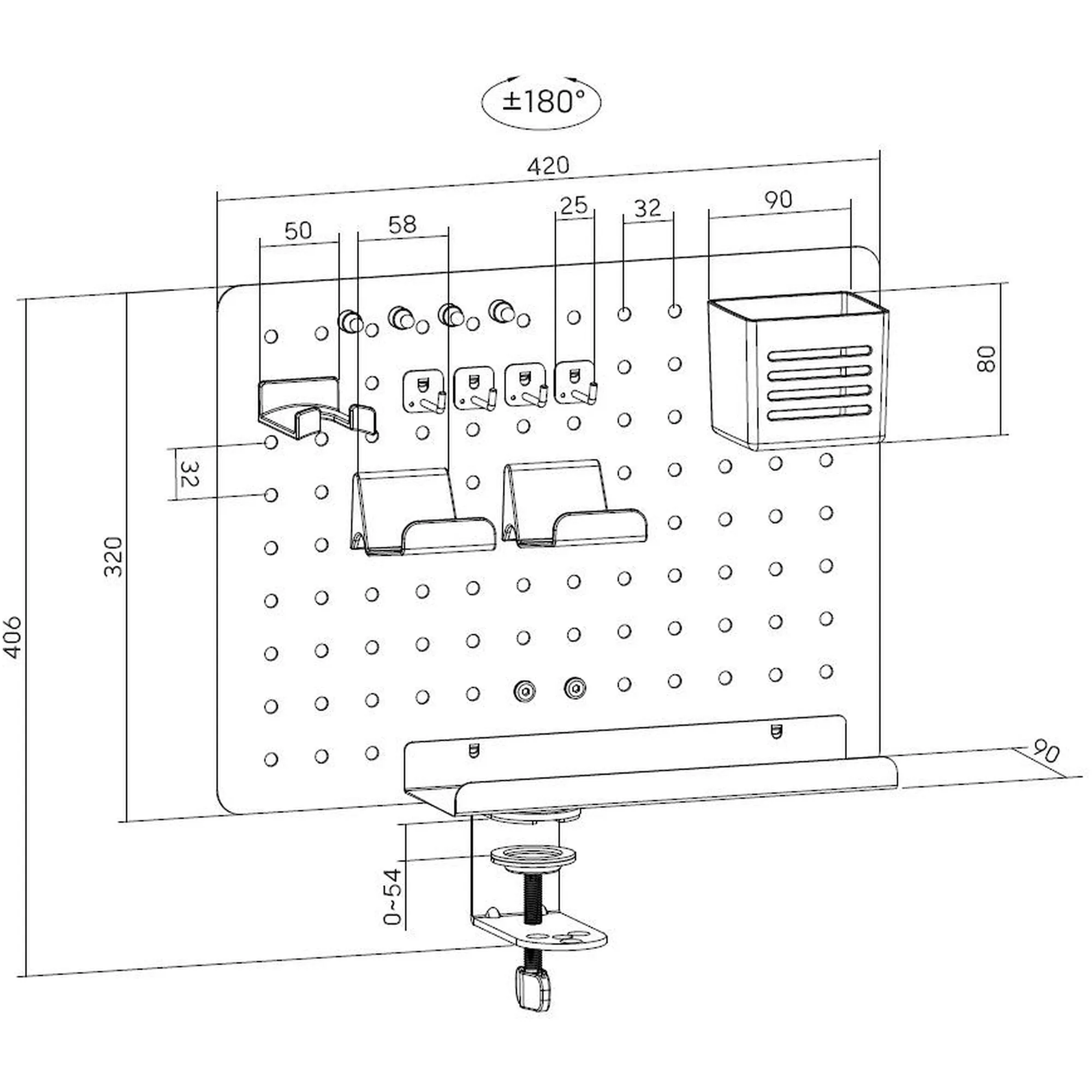 Купить Настольный органайзер OfficePro DO790B Black - фото 2