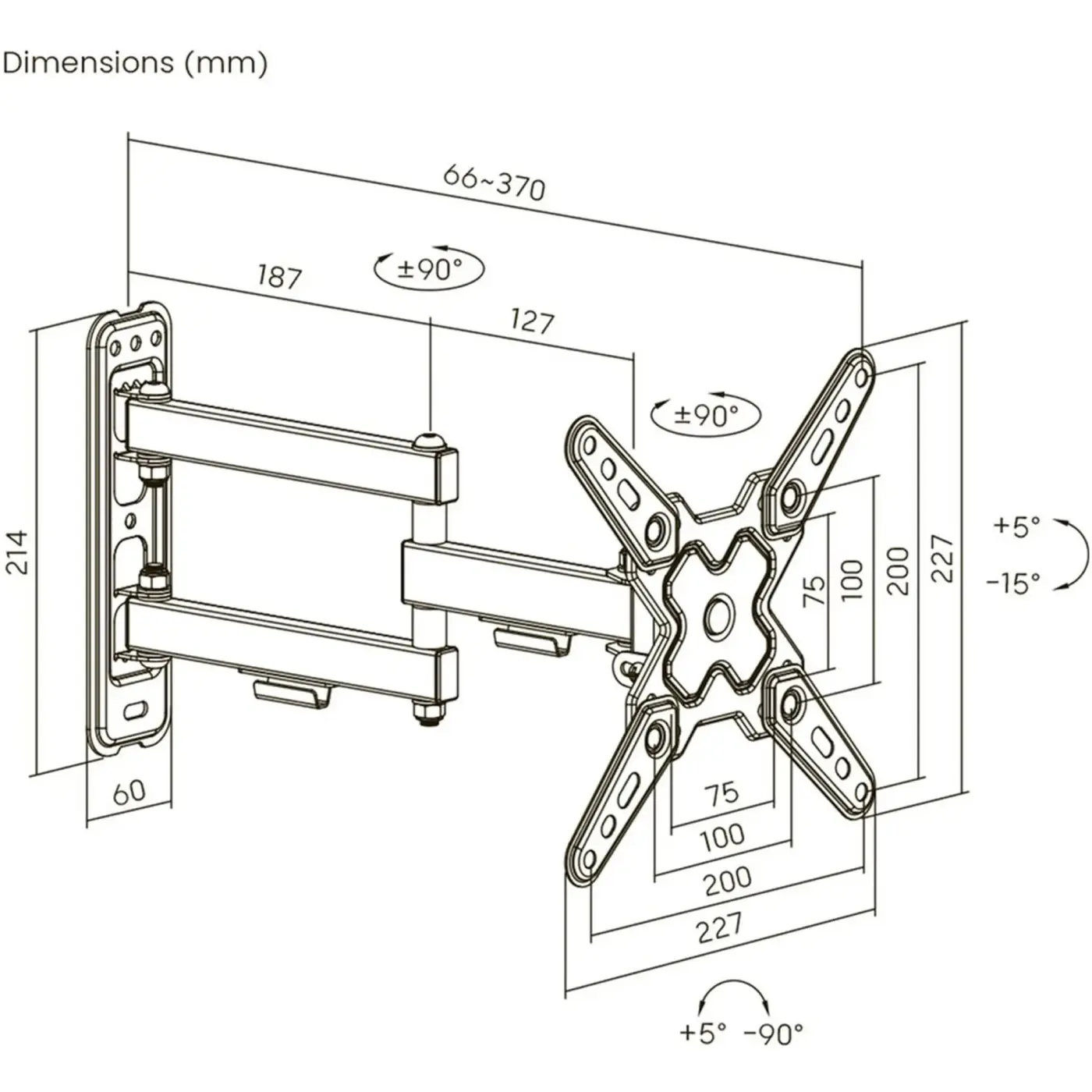 Купить Кронштейн BRATECK 13-43" Black (LDA40-223 ) - фото 4