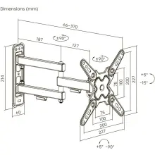 Купить Кронштейн BRATECK 13-43" Black (LDA40-223 ) - фото 4