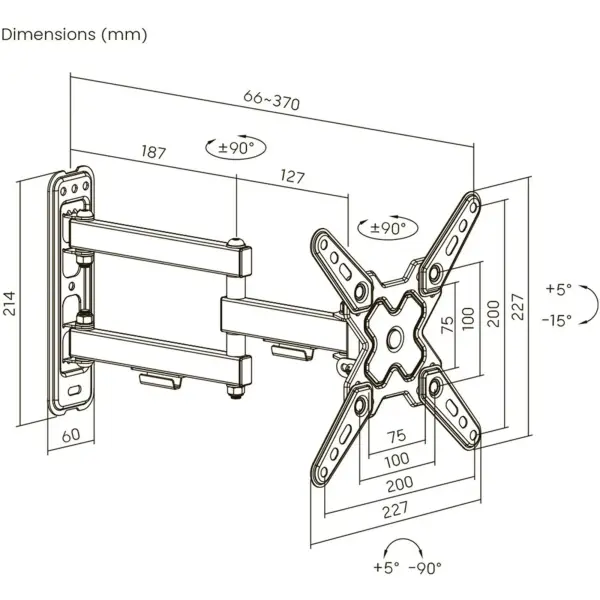Купить Кронштейн BRATECK 13-43" Black (LDA40-223 ) - фото 4