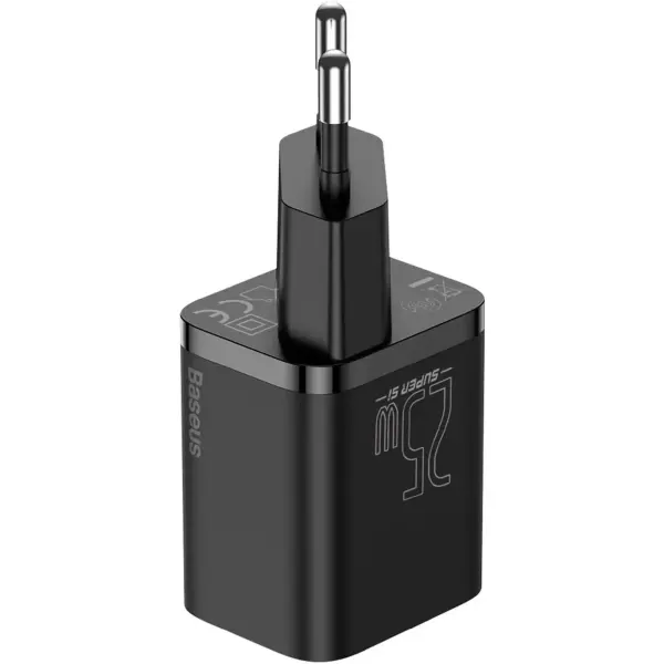 Купити Зарядний пристрій Baseus Super Si USB-C 25W Black + кабель USB-C (TZCCSUP-L01) - фото 3