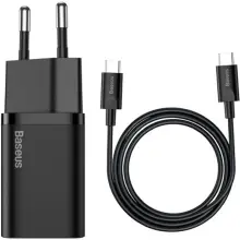 Купити Зарядний пристрій Baseus Super Si USB-C 25W Black + кабель USB-C (TZCCSUP-L01) - фото 4