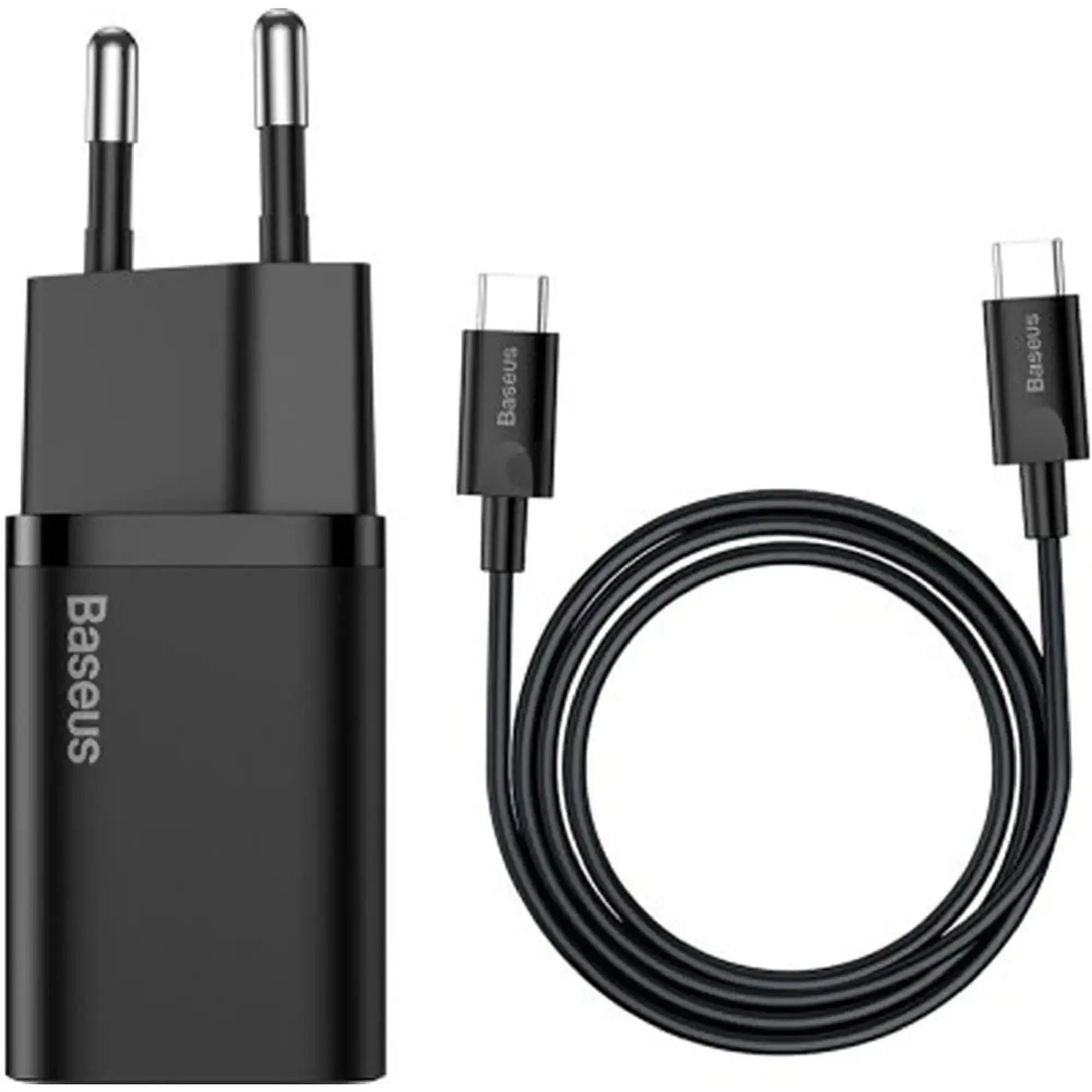 Купити Зарядний пристрій Baseus Super Si USB-C 25W Black + кабель USB-C (TZCCSUP-L01) - фото 4