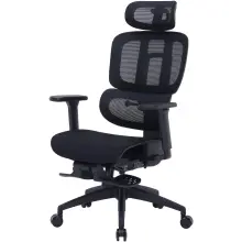 Купити Крісло офісне OfficePro Skyline Footrest OC750-B-B-B Black - фото 3
