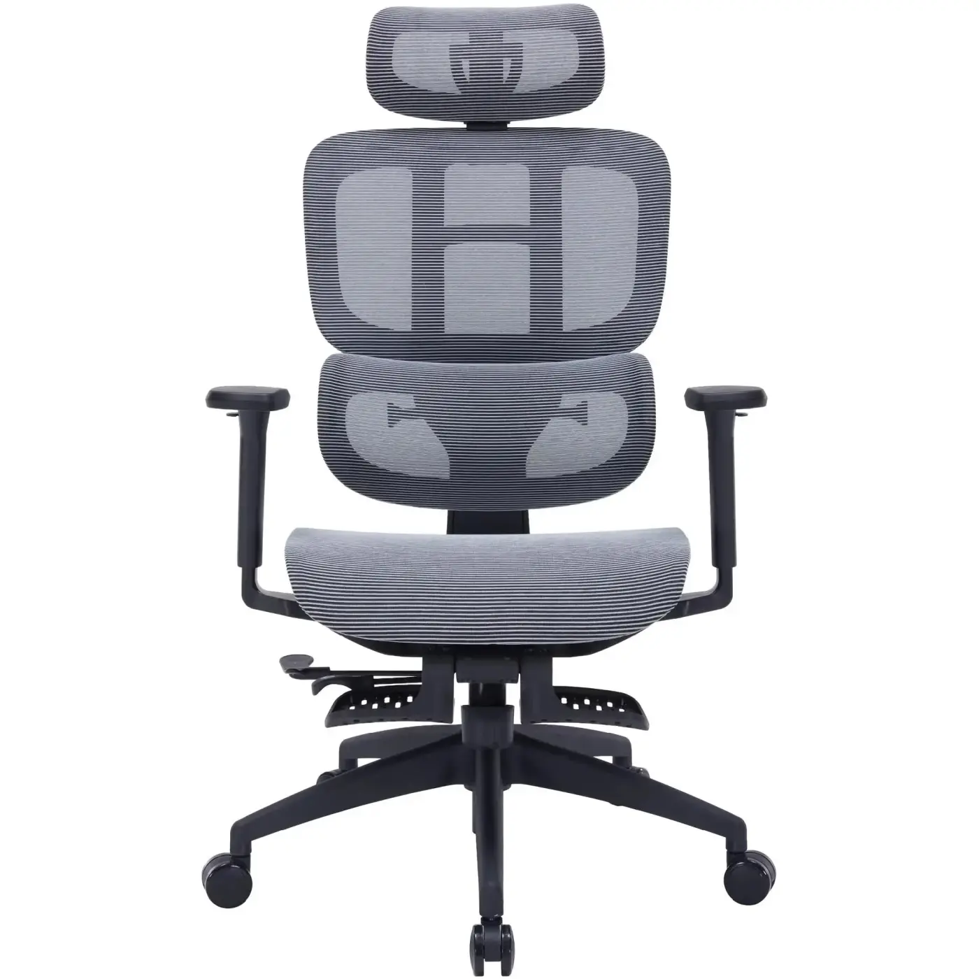 Купити Крісло офісне OfficePro Skyline Footrest OC750-B-DG-DG Black/Dark Gray - фото 1