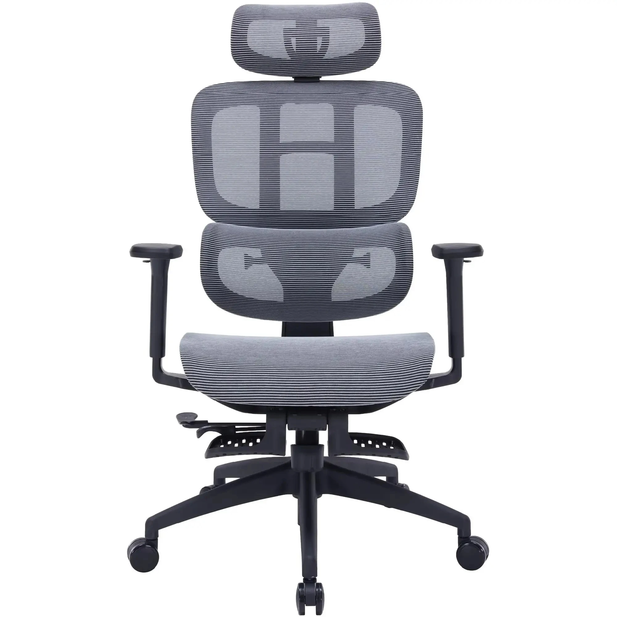 Купити Крісло офісне OfficePro Skyline Footrest OC750-B-DG-DG Black/Dark Gray - фото 1