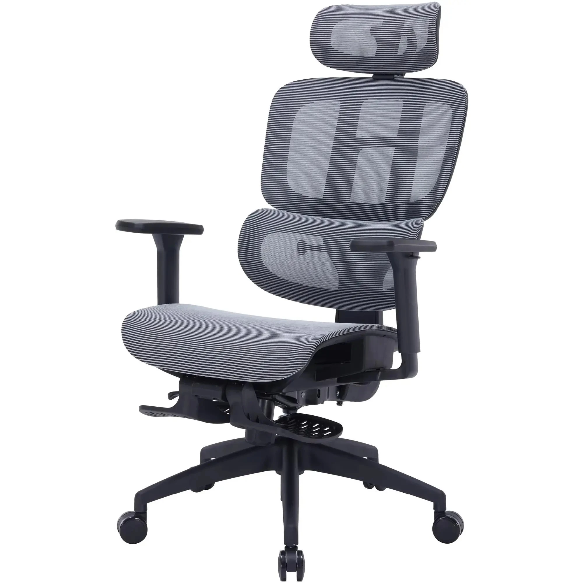 Купити Крісло офісне OfficePro Skyline Footrest OC750-B-DG-DG Black/Dark Gray - фото 3
