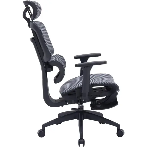Купити Крісло офісне OfficePro Skyline Footrest OC750-B-DG-DG Black/Dark Gray - фото 4