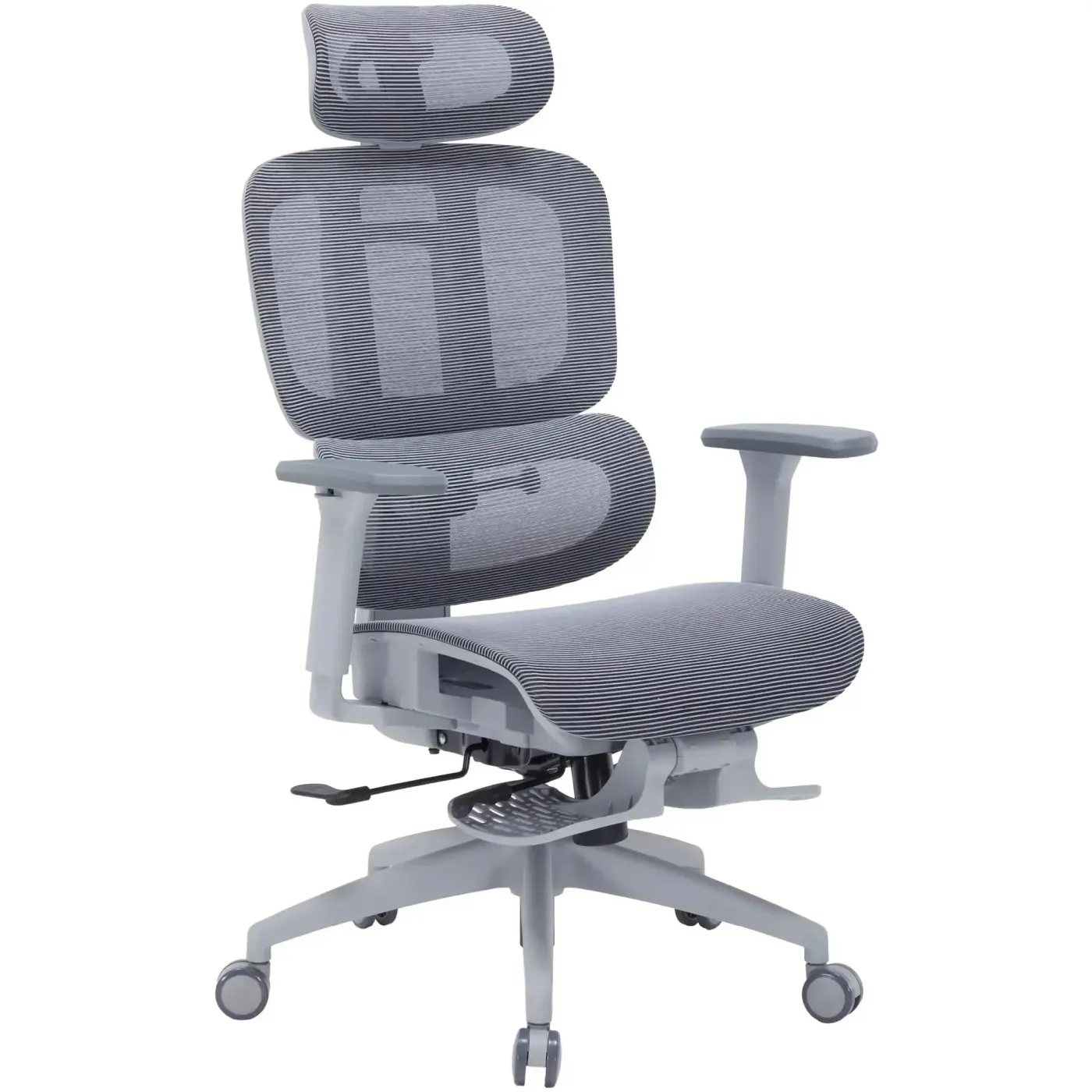 Купити Крісло офісне OfficePro Skyline Footrest OC750-G-DG-DG Gray/Dark Gray - фото 2