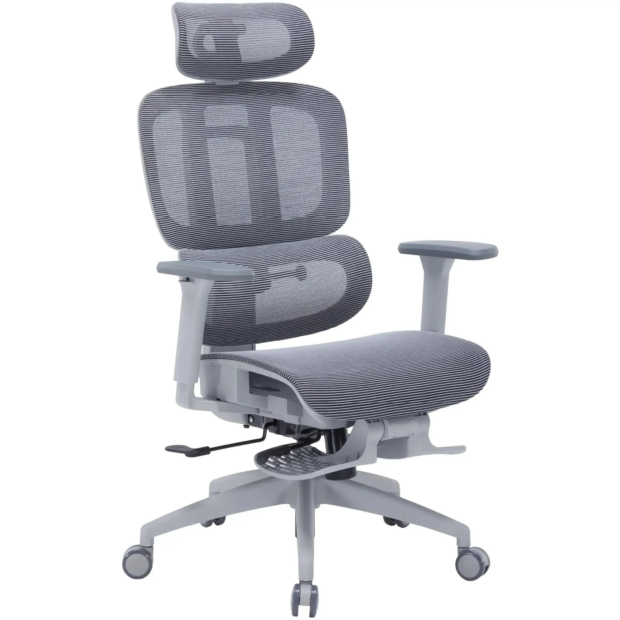 Купити Крісло офісне OfficePro Skyline Footrest OC750-G-DG-DG Gray/Dark Gray - фото 2