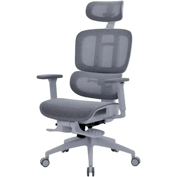 Купити Крісло офісне OfficePro Skyline Footrest OC750-G-DG-DG Gray/Dark Gray - фото 3