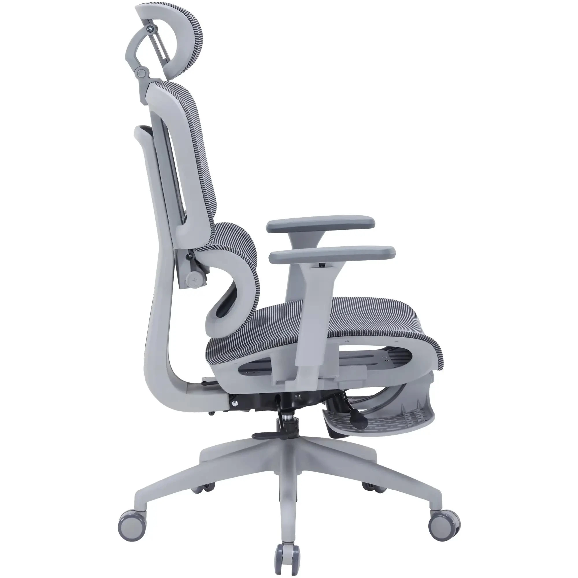 Купити Крісло офісне OfficePro Skyline Footrest OC750-G-DG-DG Gray/Dark Gray - фото 4