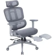 Купити Крісло офісне OfficePro Skyline Footrest OC750-G-DG-DG Gray/Dark Gray - фото 5