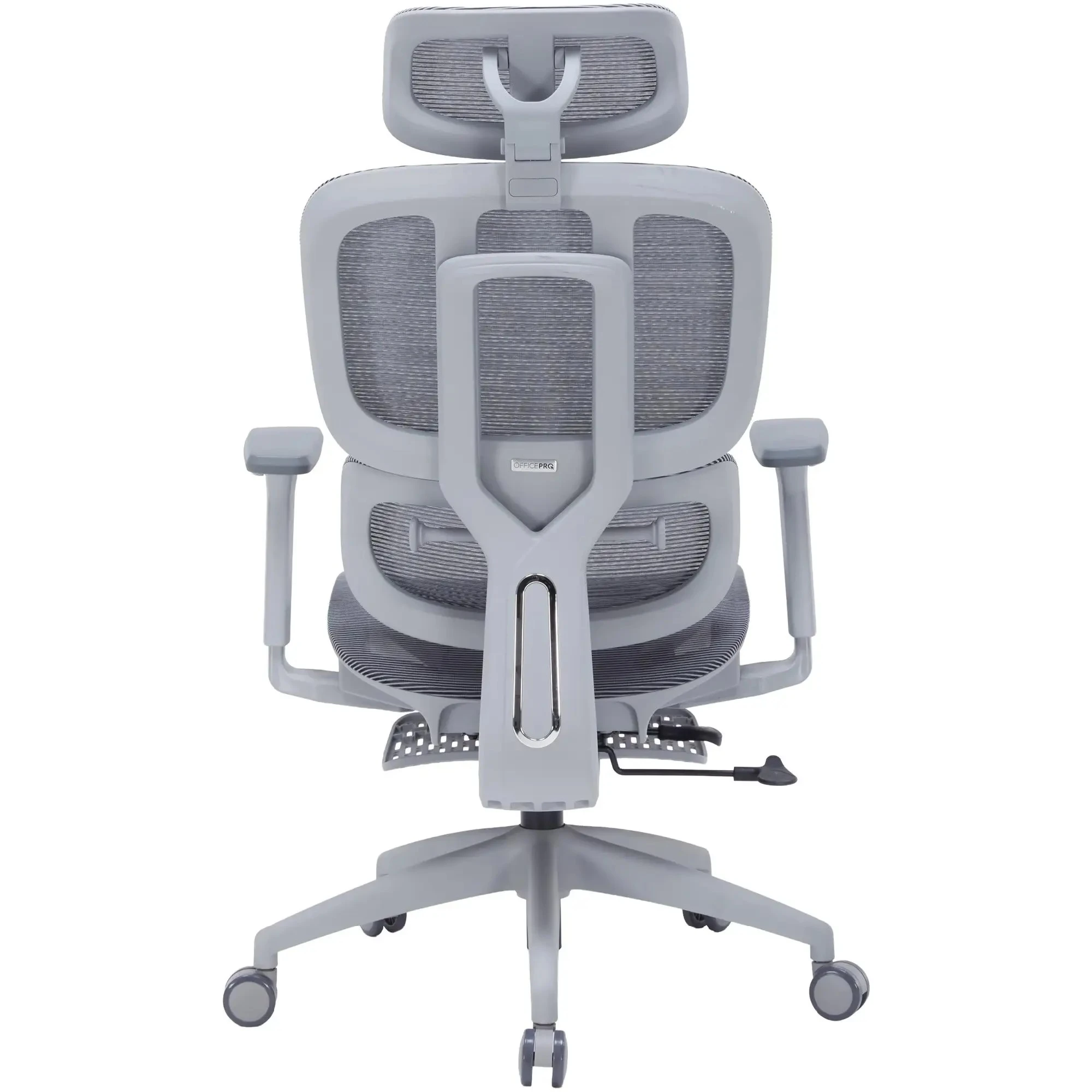 Купити Крісло офісне OfficePro Skyline Footrest OC750-G-DG-DG Gray/Dark Gray - фото 7