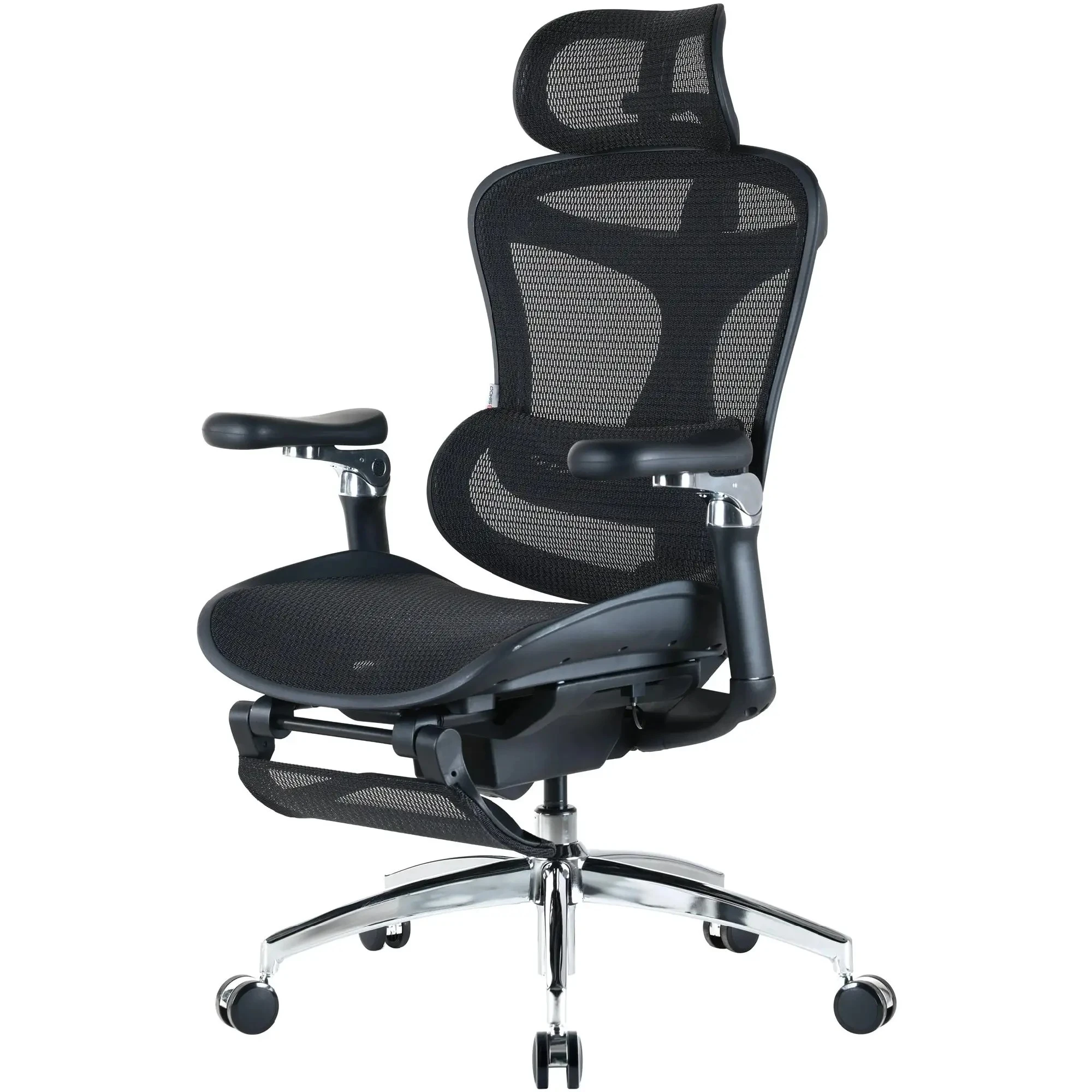 Купити Крісло офісне Sihoo DORO C300 Pro Mesh Black with footrest (DORO-C300-PRO-M101-JT) - фото 3