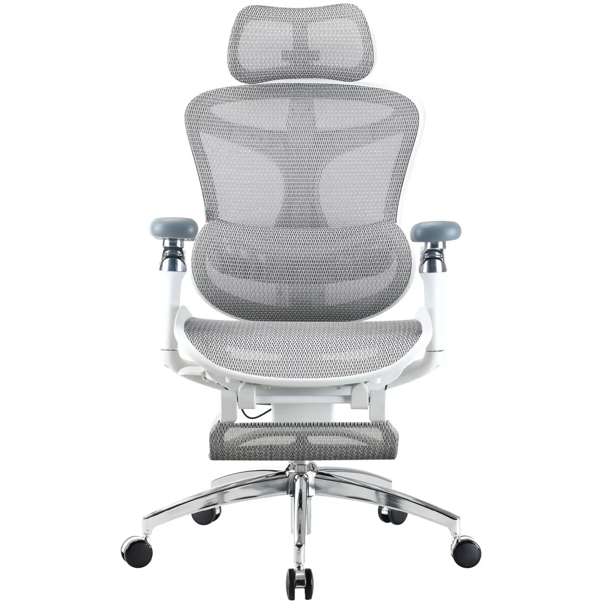 Купити Крісло офісне Sihoo DORO C300 Pro Mesh White with footrest (DORO-C300-PRO-M102-JT) - фото 1
