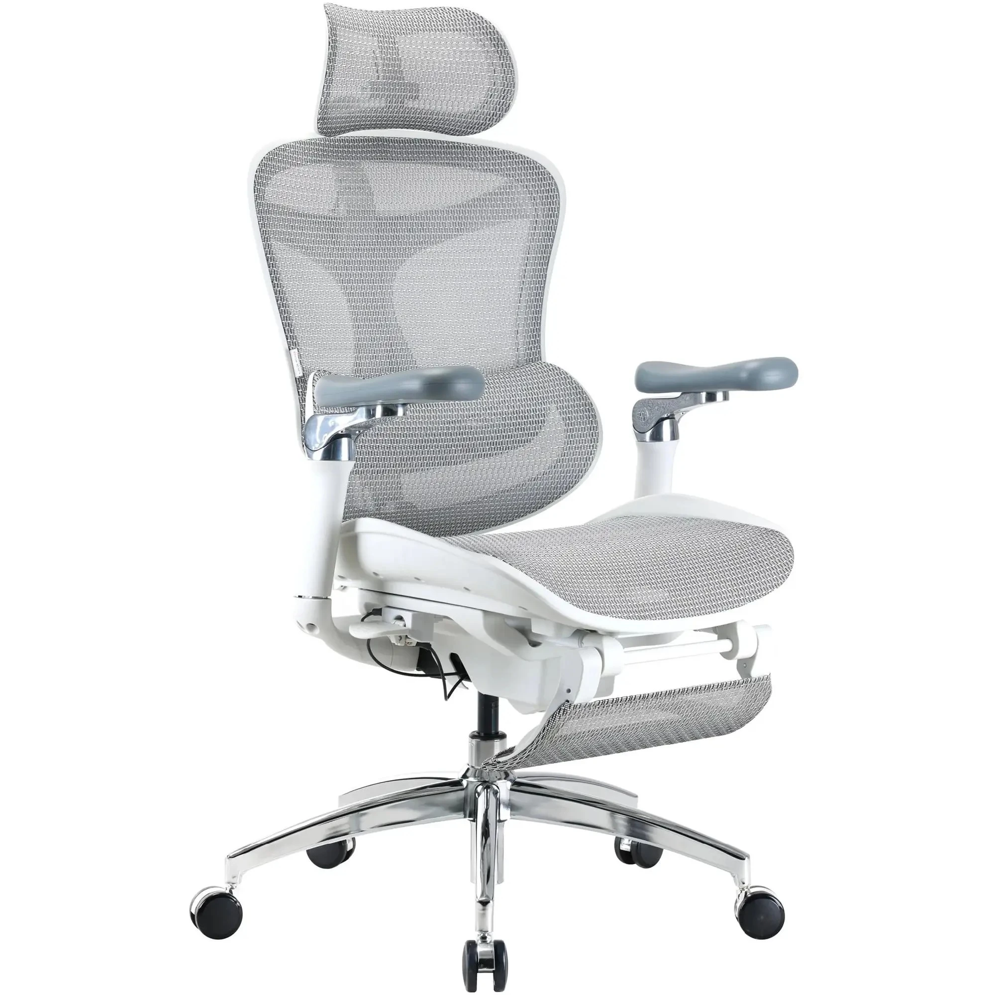 Купити Крісло офісне Sihoo DORO C300 Pro Mesh White with footrest (DORO-C300-PRO-M102-JT) - фото 2