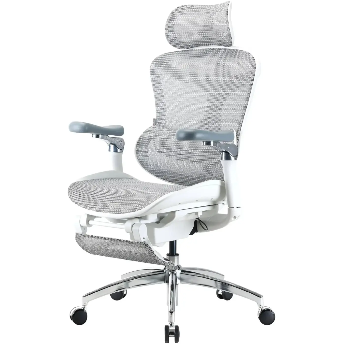 Купити Крісло офісне Sihoo DORO C300 Pro Mesh White with footrest (DORO-C300-PRO-M102-JT) - фото 3
