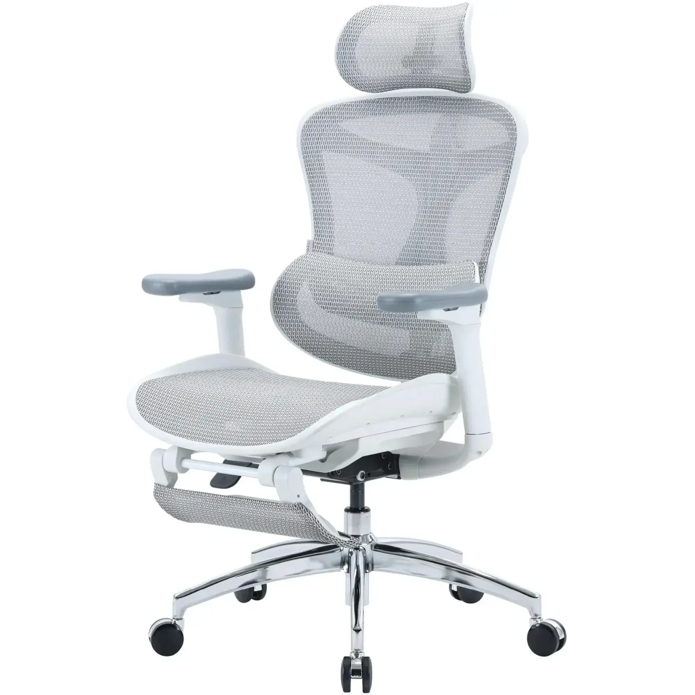 Купити Крісло офісне Sihoo DORO C300L Mesh White with footrest (DORO-C300L-A3-102-JT) - фото 3