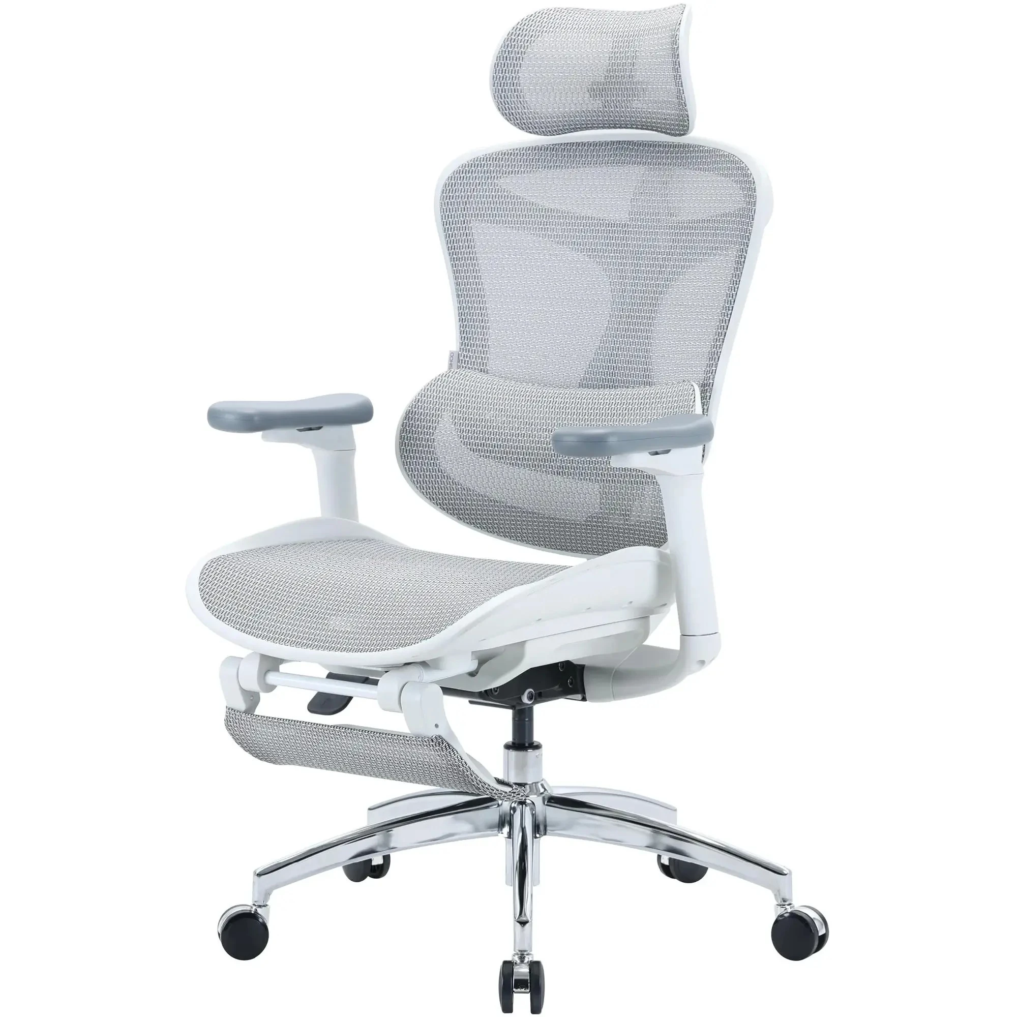 Купити Крісло офісне Sihoo DORO C300L Mesh White with footrest (DORO-C300L-A3-102-JT) - фото 3