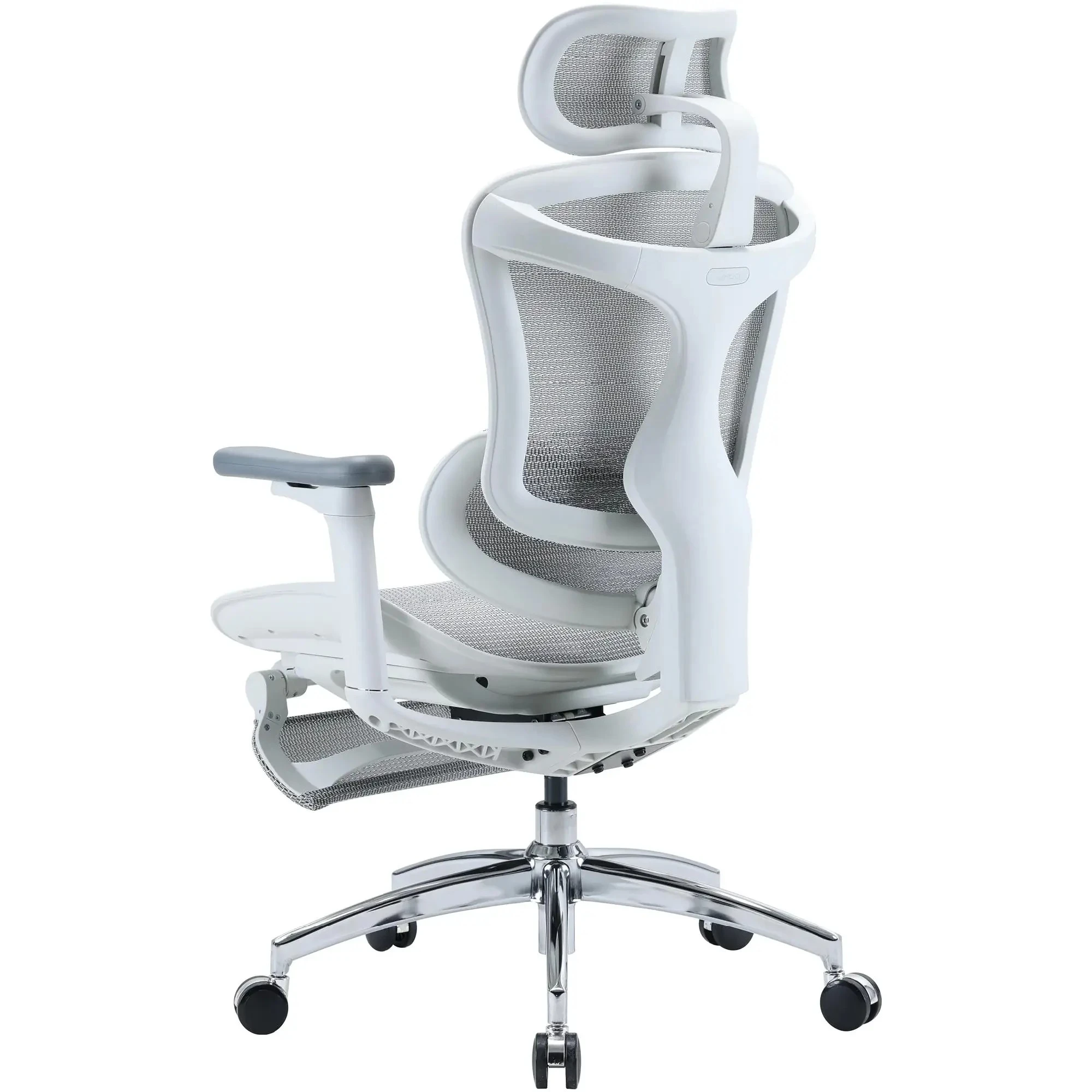 Купити Крісло офісне Sihoo DORO C300L Mesh White with footrest (DORO-C300L-A3-102-JT) - фото 4