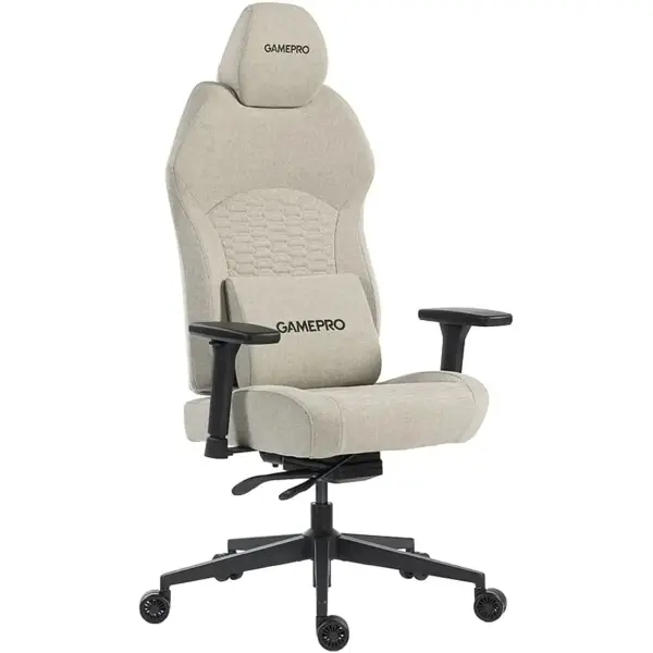 Купити Крісло для геймерів GamePro GC760LG Fabric Light Gray - фото 3