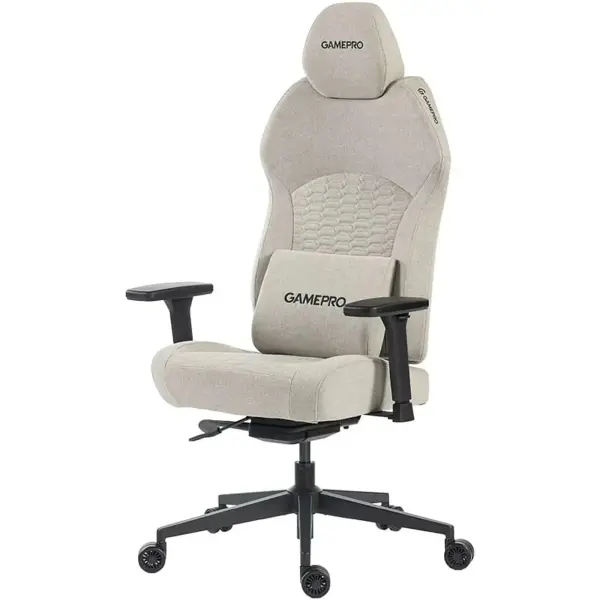 Купити Крісло для геймерів GamePro GC760LG Fabric Light Gray - фото 4