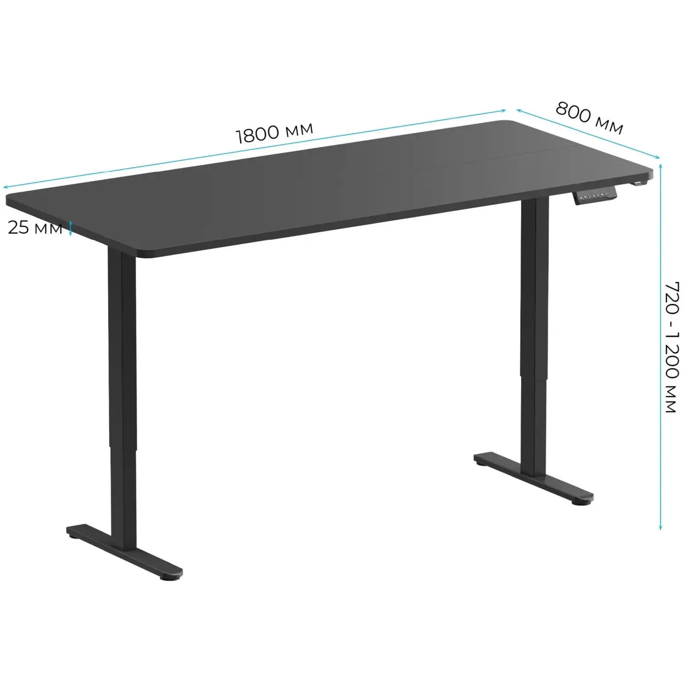 Купить Компьютерный стол с электрорегулировкой высоты OfficePro ODE1880B - фото 3