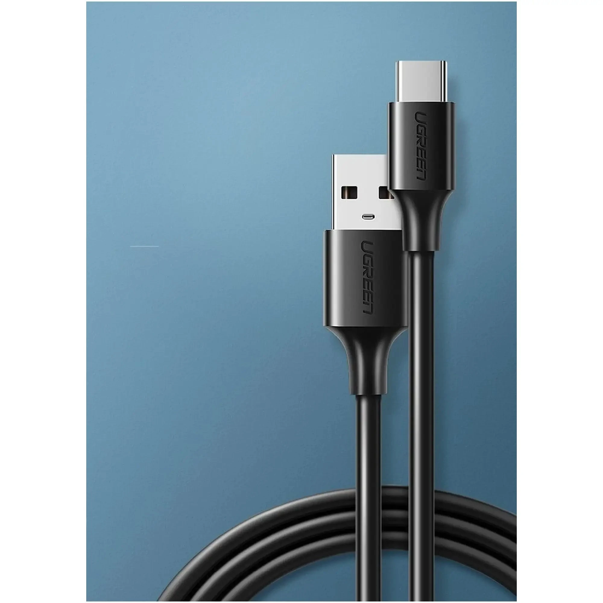 Купить Кабель UGREEN US287 USB2.0 - USB-C 3A 3m Black (60826) - фото 2