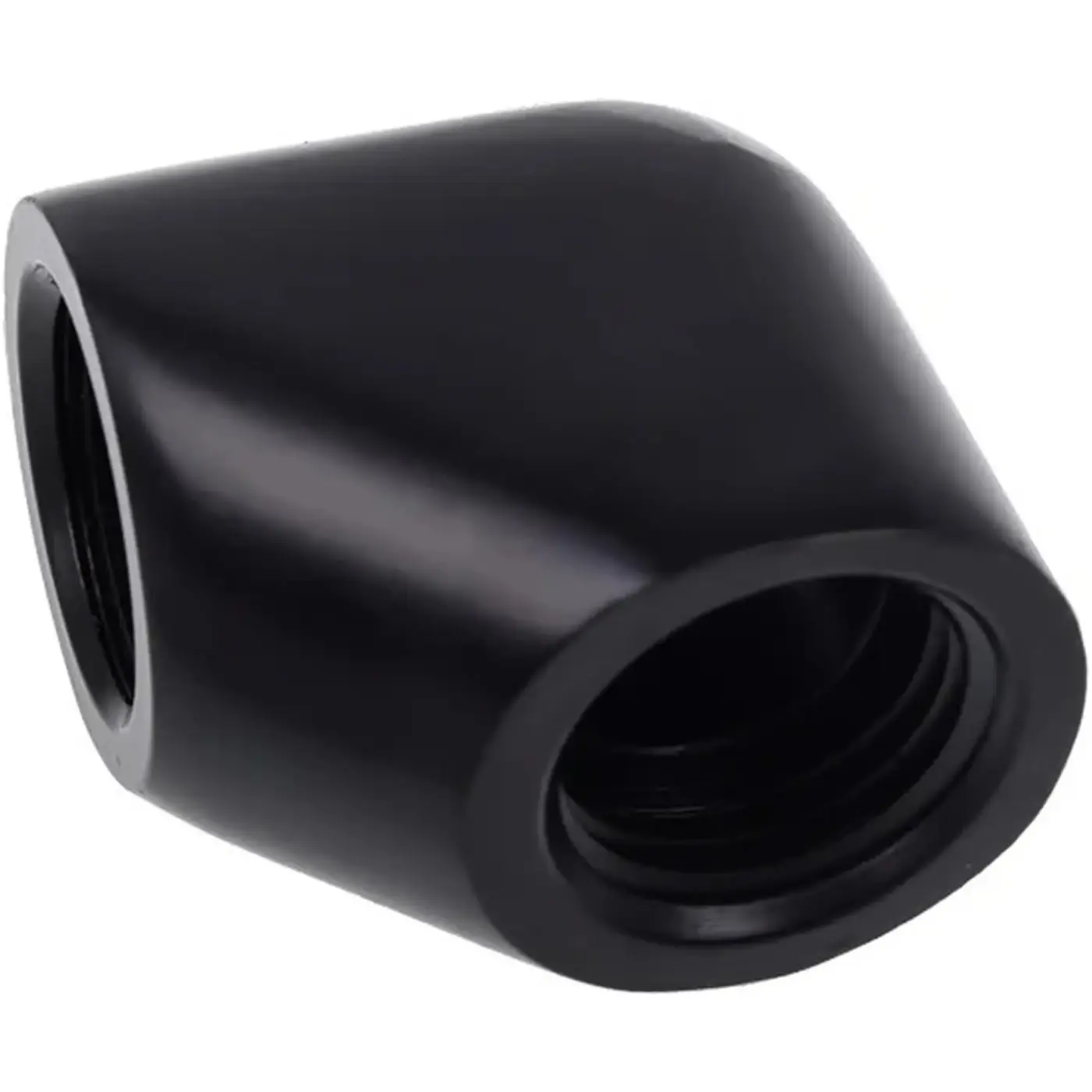 Купити Фітинг Alphacool Eiszapfen G1/4" 90° Female to Female L-Connector Black (17258) - фото 2