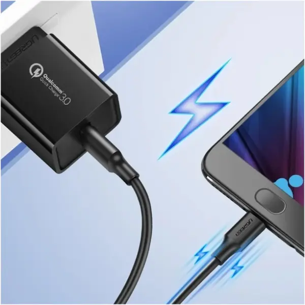 Купити Кабель UGREEN US289 USB 2.0 - MicroUSB 1m Black (UGR-60136) - фото 4