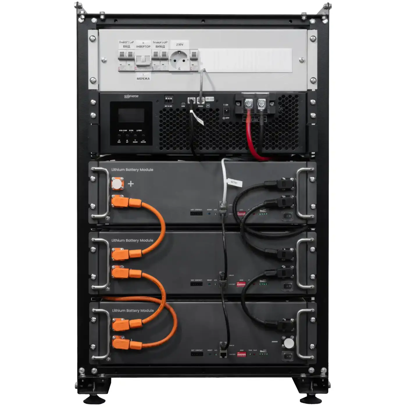 Купити Система зберігання енергії Solarverse SVR20-1SV5K1-LES15.3K1-1 5kW 15.4kWh 3BAT LiFePO4 6000 циклів (SVR20-1SV5K1-LES15.3K1-1) - фото 1