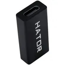 Купити Перехідник Hator USB-A 3.0 female to Type-C female Black (ACC216) - фото 1