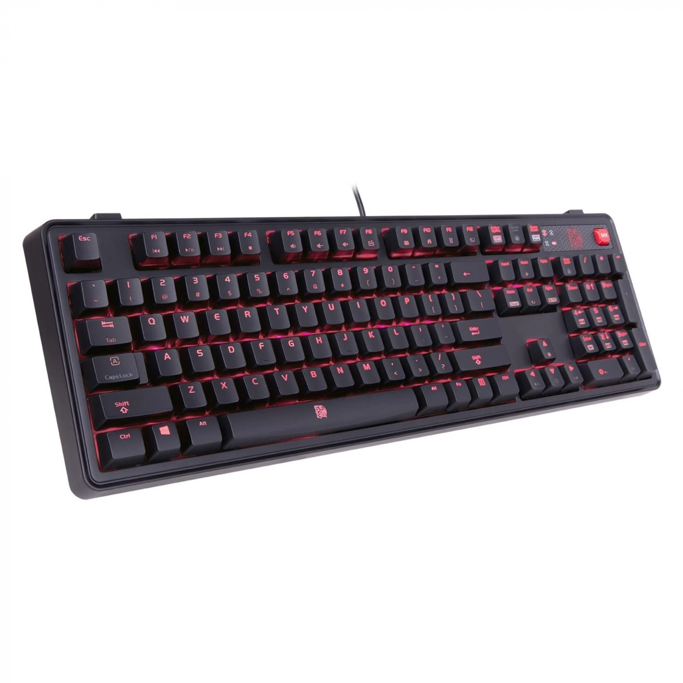 Купити Клавіатура Thermaltake MEKA Pro Cherry MX Blue (Black/Red Light) - фото 1