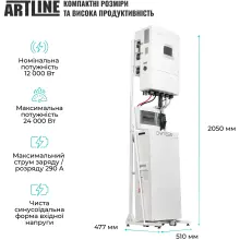 Купити Система зберігання енергії Solis SVS-3SL12K1-LDY14.34K1 12kW 14.3kWh 1BAT LiFePO4 6000 циклів - фото 3