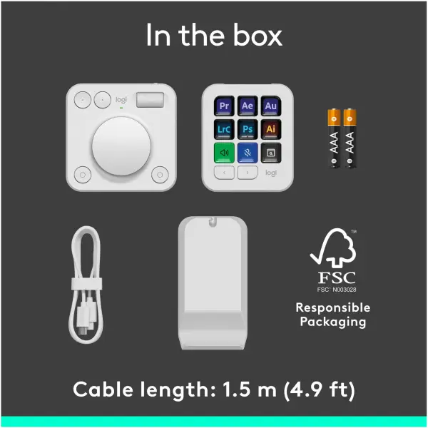 Купить Клавиатура Logitech MX Creative Console Pale Gray (920-012932) - фото 14