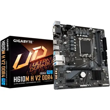 Купити Материнська плата GIGABYTE H610M H V2 DDR4 (s1700, Intel H610, DDR4, mATX) - фото 1