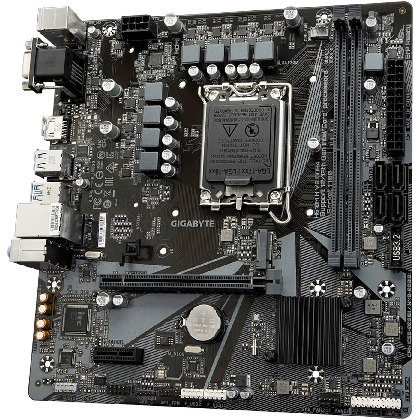 Купити Материнська плата GIGABYTE H610M H V2 DDR4 (s1700, Intel H610, DDR4, mATX) - фото 4