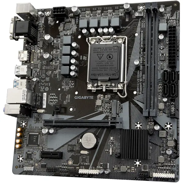 Купити Материнська плата GIGABYTE H610M H V2 DDR4 (s1700, Intel H610, DDR4, mATX) - фото 4