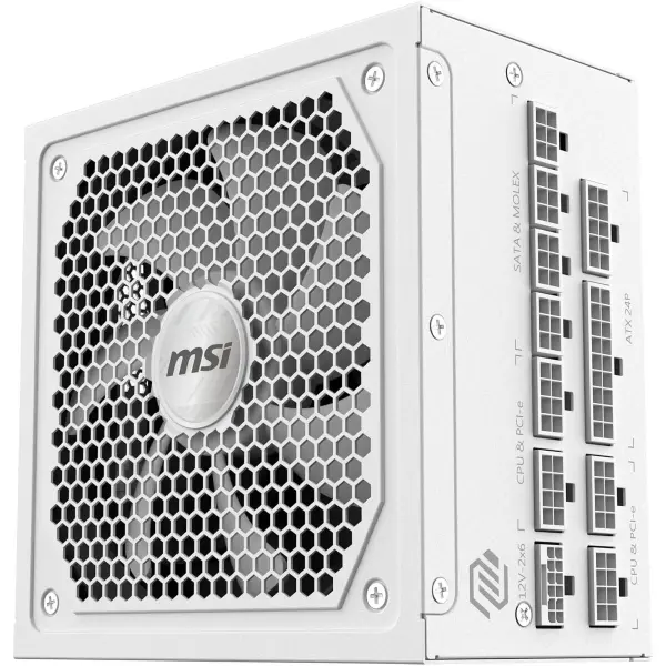 Купити Блок живлення MSI MAG A1000GL PCIE5 WHITE - фото 4