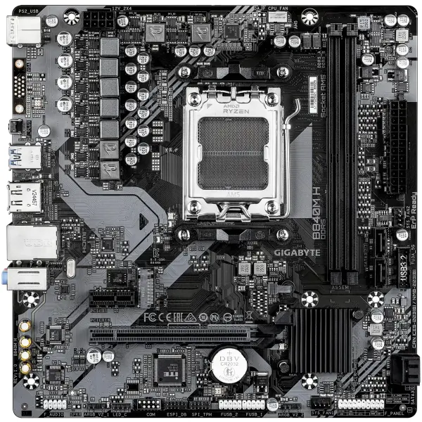 Купити Материнська плата GIGABYTE B840M H (sAM5, AMD B840, DDR5, mATX) - фото 2