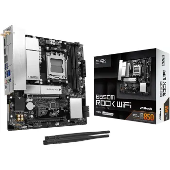 Купити Материнська плата ASRock B850M ROCK WIFI (sAM5, AMD B850, DDR5, mATX) - фото 1
