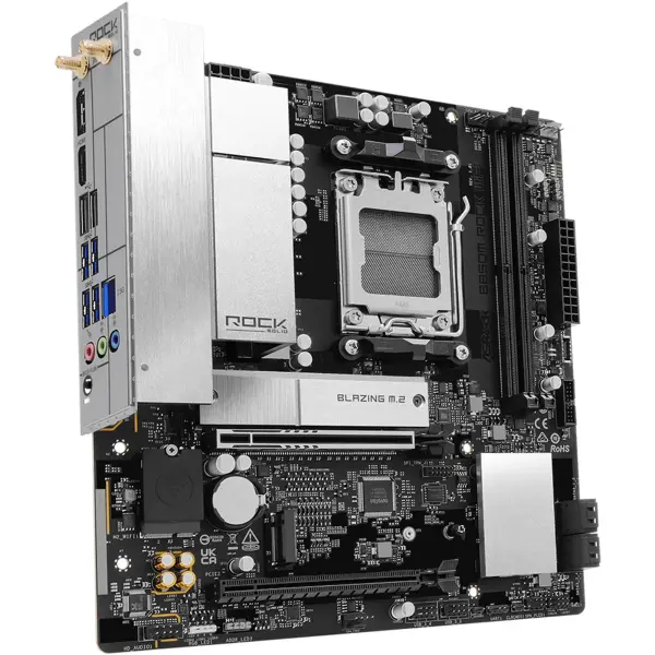 Купити Материнська плата ASRock B850M ROCK WIFI (sAM5, AMD B850, DDR5, mATX) - фото 4