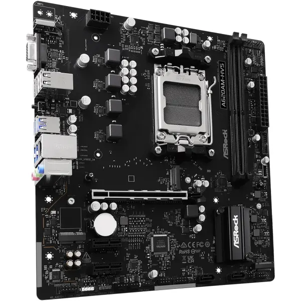 Купити Материнська плата ASRock A620AM-HVS (sAM5, AMD A620, DDR5, mATX) - фото 3