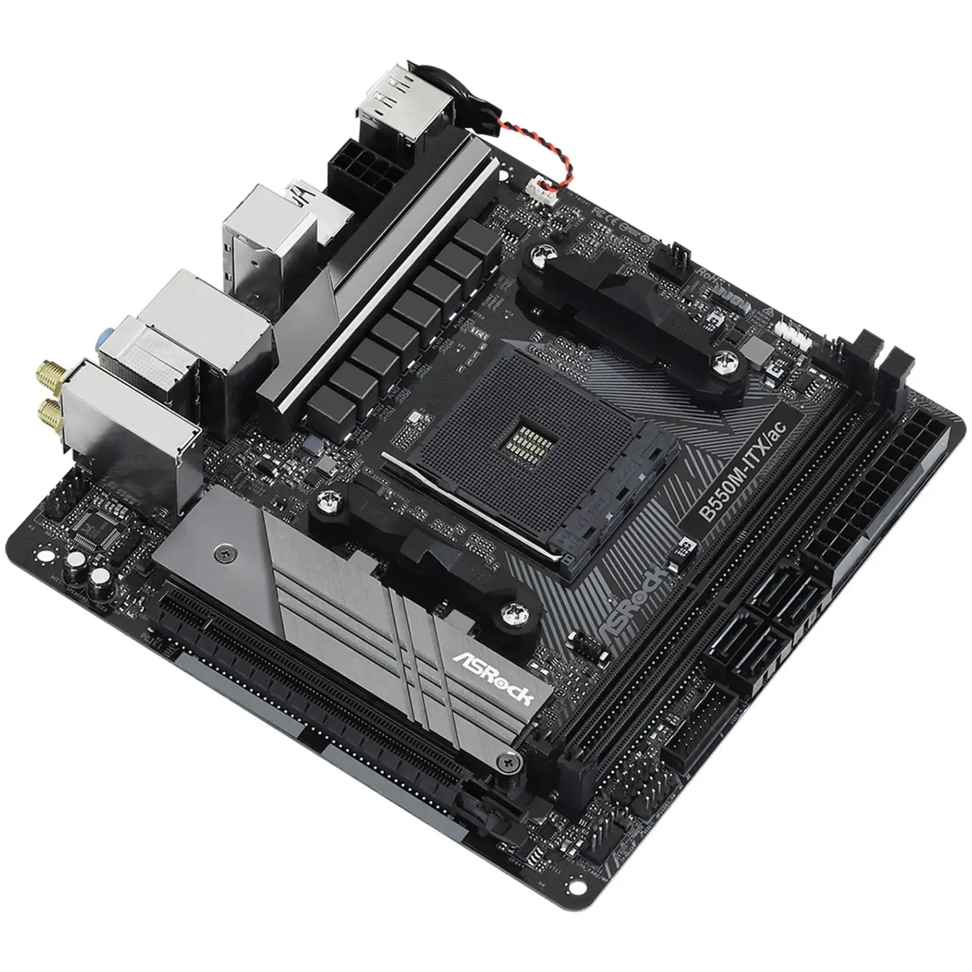 Купити Материнська плата ASRock B550M-ITX/AC (sAM4, AMD B550, DDR4, Mini-ITX) - фото 3