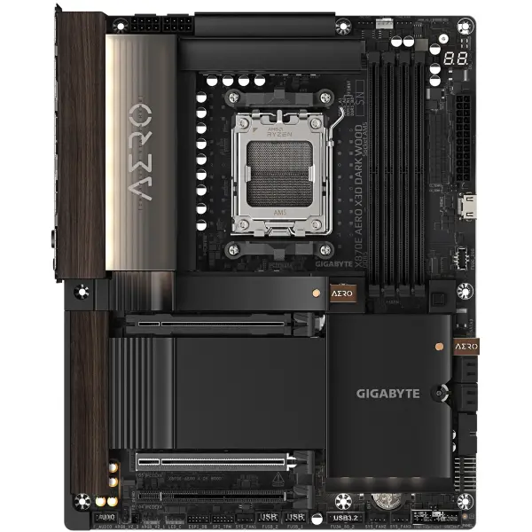 Купити Материнська плата GIGABYTE X870E AERO X3D DARK WOOD (sAM5, AMD X870E, DDR5, ATX) - фото 2