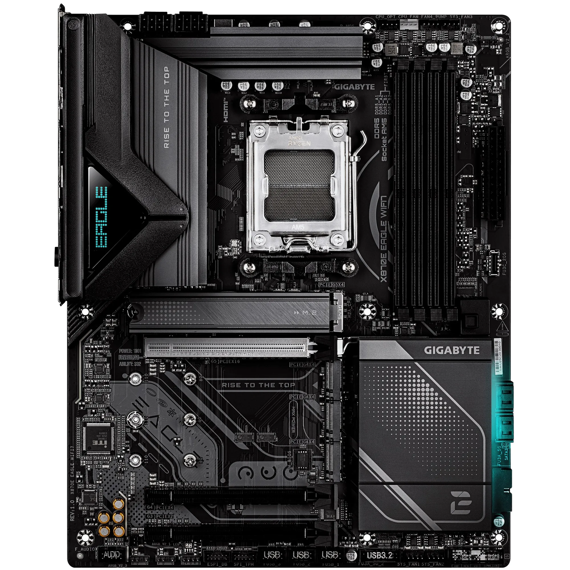 Купити Материнська плата GIGABYTE X870E EAGLE WIFI7 (sAM5, AMD X870E, DDR5, ATX) - фото 2