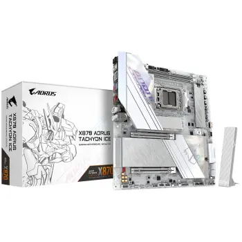 Купити Материнська плата GIGABYTE X870 AORUS TACHYON ICE (sAM5, AMD X870, DDR5, ATX) - фото 1
