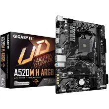 Купити Материнська плата GIGABYTE A520M H ARGB (sAM4, AMD A520, DDR4, mATX) - фото 1