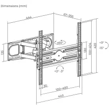 Купити Кронштейн для телевізора ITech PTRB14 32"-55" похило-поворотний - фото 9